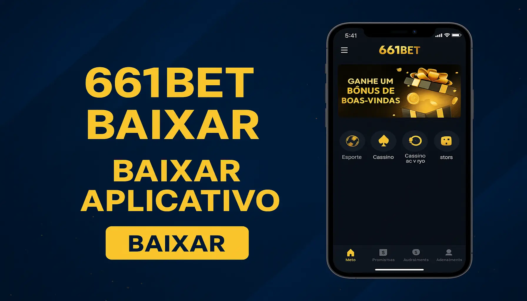 Baixar o 661BET Cassino App